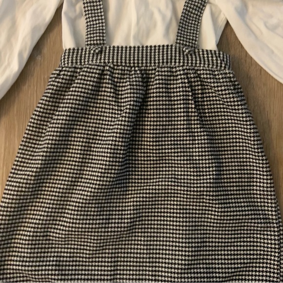 Max Studio Girl's Size 4T Black & White Checked Jumped Set With Matching Socks - Picture 5 of 9